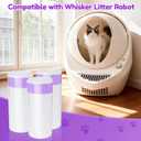 Liner Bags Compatible with Litter Box,Heavy-Duty and Durable Replacement,Litter Box 4 Accessories Compatible with for Hassle-Free Care,3 Rolls(63PCS)