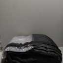 Car Garage Door Insulation Kit Fits 16x7FT, Magnetic Thermal Insulated Door Curtains for Winter with Clear Window, Garage Door Cover Blanket Panels Screen for 2 Car Garages (Black)