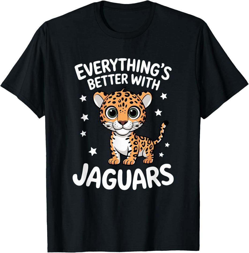 Cute Jaguar Lover Adults or Kids Boys Girls Jaguars T-Shirt Kids 4