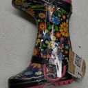 Western Chief Rain Boots with Pull on Handles for Toddlers and Kids - Premium Waterproof Boots for Boys and Girls (Floral Swirl) 5 