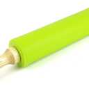 Silicone Rolling Pin for Baking Non-stick Rolling Pin Dough Roller Wooden Handle Kitchen Accessories Pastry Roller (15 inch, Green)