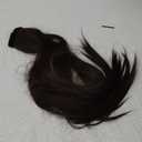 FESHFEN Ponytail Extensions - 24 Inch Long Straight Brown Wrap Around Synthetic Ponytails Hair Piece Pony Tail Hair Extensions Hairpieces for Women