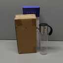 Large Olive Oil Dispenser Bottle, 17oz Glass Oil Dispenser for Kitchen with Drip-Free Stainless Steel Spout, Leak-Proof, with Measurement Markings for Cooking, Vinegar, & Soy Sauce - Dishwasher Safe