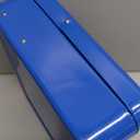 Jssmst Locking Metal Cash Box with Coin Lid, 11.8L x 9.5W x 3.5H Inches, Safe Money Box with Combination Lock, Blue, SM-CB0514BL