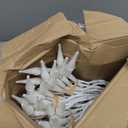 Geosar 13.8 Inch Small Manzanita Branches Plastic Faux Branches Artificial Antler Shaped Tree Branch Decorative Plant Twigs for Home Wedding Table Centerpiece Festival Decors(White,20 Pieces)