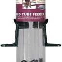 Woodlink Inch NATUBE12 Audubon Plastic 6 Port Seed Tube Feeder, Green, 15-I, Beige