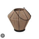 9.7 inch Metal and Jute Lantern