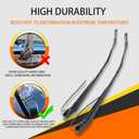 602-5417 1 Pair Front Windshield Wiper Arm Kit Fits Compatible with 2001-2017 Freightliner Columbia Replace OE A2251969000 Left and Right