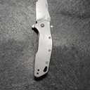 Kershaw Eris Folding Pocket Knife (1881); 3-Inch Stainless Steel Drop-Point Blade Featuring SpeedSafe Assisted Opening, Titanium-Coated Handle, Secure Frame Lock and Reversible Pocket Clip; 4.7 OZ