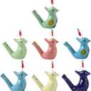 7Pcs Colorful Water Bird Whistle Magpie Peacock Ceramic Whistles Musical Instruments