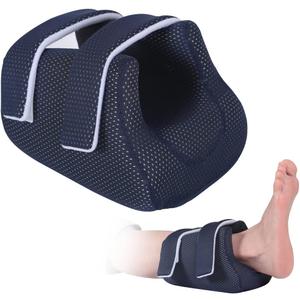 Heel Protector Cushion Foot Pillow Remove Pressure, A Heel Protection Foot Wedge Pillow to Relief Pressure from Sores and Ulcers (Single, Blue)