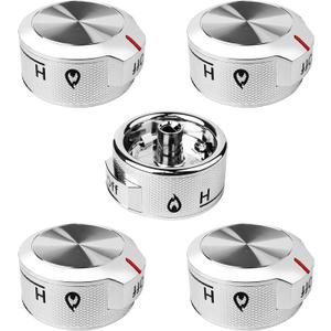 5Pcs Upgraded Stove Control Knobs Replace for W11030413, Range Oven Control Knob Compatible with Whirlpool Kitchen Aid Stove Knobs, Replace for W11027434, W10786063, W10643306 Knob