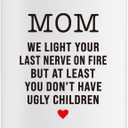 Gifts for Mom, 10OZ Funny Mom Gifts from Daughter Son, Birthday Gift for Mother Mama Bonus Stepmom New Moms Mother in Law, Best Moms Ever Present Lavender Scented Candle Mom's Last Nerve