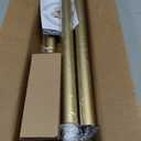YNL Gold Shower Curtain Rod 32-80 Inch(2.7-6.6ft), Non Slip, Never Rust, No Drill Stainless Steel Spring Tension Shower Rod, Adjustable Tension Rod for Bathroom