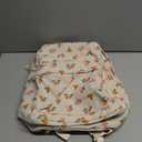 LEDAOU School Backpack for Teen Girls Elementary Middle School Bookbag Kids Backpacks Women Laptop Backpack Travel Daypack (Flowers With Red Pink Yellow)