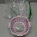 Ello Duraglass Meal Prep Container- Glass Food Storage Container with Silicone Sleeve and Airtight BPA-Free Plastic Lid, Dishwasher, Microwave, and Freezer Safe (5 cup, 5 Cup Cashmere)