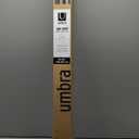 Umbra Cappa Modern 1" Curtain Rod, Includes 2 Matching Finials, Brackets & Hardware, Nickel (66 to 120)