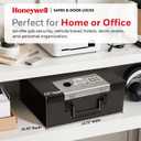 Honeywell Safes & Door Locks - Hideable Small Safe Box - Fire Resistant Document Safety Box for Home - Steel Security Digital Code Lock for Personal Items, Jewelry, Money Safe - 0.26-CU - Black - 6108