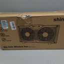 shinic Twin Window Fan with 9-Inch Blades Reversible Airflow, 3 Speeds, Thermostat Control, Fits 23.8"-37" Windows, Window Exchaust Fans for Home Bedroom, ETL Certified, 23.8"W x 4.0"D x 12.2"H