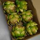 GiftYou 6-Pack Large Artificial Artichoke Fake Vegetables and Fruits for Kitchen Decorations (Green)