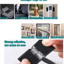 2 Inch Wide Heavy Duty Hook and Loop Tape Roll 16.4 Ft, Self Adhesive Strips with Strong Sticky Back, Removable Fastener for Wall Mounting, Home Organization, Car, No Residue