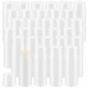 30 Pcs 60ml/2oz Empty Deodorant Containers Twist Up Filling Bottle Refillable Plastic Deodorant Holder Tube for Homemade Lipstick Sunscreen Balm Lotion Bar (White)