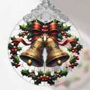 Stained Glass Bell Ornament - Christmas Tree Decorations, Ornaments for Tree, Holiday Gifts
