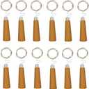Wine Bottle String Lights, 12 Pack 10 LEDs 36.5 Inch AAA Battery Powered Warm White Wine Bottle Cork Stopper Lights for DIY, Table Decorations, Christmas, Wedding, Party, Study, Bar Decoration