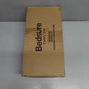 Bedsure Cute Dog Bed for Small Dogs & Cats - Washable Furry Puppy Beds, Rectangle Orthopedic Corduroy Fleece Pet Beds with Removable Zipper Cover, 20x19x6inches, Sandy Beige