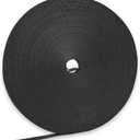 48 Yard x 1/2 Inch Adjustable Cable Straps Roll, Black Reusable Fastening Cable Ties, Free Cut Length Hook and Loop, Wire Management Securing Strap for Cable Tidy Cord Organizer