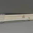 LazBlinds No Drill 1" Vinyl Mini Blinds, 36" W x 64" H, Cream