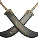 LALAPORT 41 Inch 2 Pcs Set Medieval Fantasy Elder Ring Foam Sword for Video Game, Cosplay Costume Prop, Collection, Gift (Greatsword)