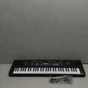 61 Key Keyboard Piano with Built-in Speaker and Microphone, Portable Electronic Digital Piano for Beginners, Perfect Musical Starter Instrument, Ideal Gift for Aspiring Musicians (Black)