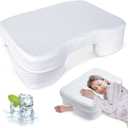 Side Sleeper Pillow with Arm Holes, Memory Foam Pillow for Neck & Shoulder & Cervical Pain Relief, Ergonomic Arm Holes Positioner Cooling Bed Pillows for Side Stomach Sleeping (White)