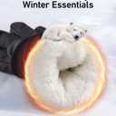 RIGWARL Winter Gloves Waterproof for Cold Weather, Warm Snow Gloves Men Women, Skiing Glove with Touchscreen Fingers for Hiking Running (Medium, A126 Colder Plus-(90% Warm&waterproof)-Black)