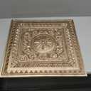 Art3d Drop Ceiling Tiles, Glue up Ceiling Tiles, 2'x2' Plastic Sheet in Antique Gold (12-Pack, 48 Sq.ft)