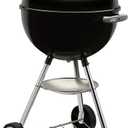 Weber Original Kettle Charcoal Grill, 18-Inch, Black Classic Outdoor BBQ Grill with OneTouch Cleaning System & Precise Temperature Control Dampers