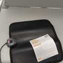 Hodeamy Heated Floor Mat Under Desk for Foot Warmer - Wider 110V Adjustable Temperature Electric Heating Pad - Carbon Crystal & Energy Saving Feet Warmers for Office, Home (Black)