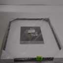 Mikasa Metal Portrait Frame, Displays 8x10 Photo with Mat, 16x20 without Mat, Black