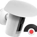 Sun Rain Shade Camera Cover Compatible with Ring Outdoor Cam Plus/ Ring Stick Up Cam Battery/ Plug-In, Camera Shield Protective Case for Resistant UV, Weatherproof, Easy to Install (White)