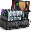 150W/35A Charging Station for Multiple Devices, RUANSZZ 16 Port USB~C Fast Charging Station, Multiple Charger Organizer Compatible with Cell Phone, iPad, Kindle, Tablet and Other Electronic