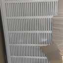 HVAC Premium 32 x 14 Duct Opening Steel Return Air Filter Grille, for 1-inch Filter, Removable Door, Flat Stamped HVAC Vent Cover Grille, Outer Dimensions 34.5 x 16.5