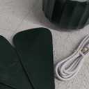 DUKUSEEK Tent Ceiling Fans for Camping, 10400mAH Large Capacity Portable Hanging Tent Fans with Light and Remote Control, USB Battery Operated Camping Fan for Canopy Tent Beach army green