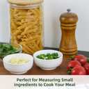 2.3 oz Mini Bowls, Set of 6 Small Bowls for Sauces Dippings Charcuterie Snacks Condiments, White