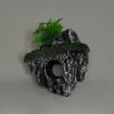 Aquarium Floating Island Decorations,Fish Tank Decorations, Interactive Fish Tank Toy for Betta Fish, Guppies, Goldfish, Shrimps, and Hermit Crabs