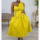 Midi Dresses for Women Casual Summer Sundresses Vacation Outfits Spaghetti Strap Smocked Women Maxi Dress with Pockets Size XL