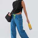 Women's Workout Tank Tops 2025 Summer Yoga Shirts Athletic Top Gym/Running Cropped Tank Tops (Blue, M)