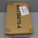 Amazon Basics Stackable Metal Wire Rectangular Storage Basket Set For Kitchen or Bathroom, 2 Count, Black