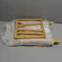 Aclema Bamboo Rolling Can Organizer for Pantry, Stackable 2 Tier Canned Food Organizer Rack for Storage, Kitchen Cabinet, Can Holders Dispensers for Pantry Up To 27 Cans