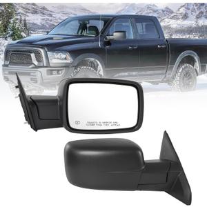 Right Passenger Side Mirror Compatible with Ram 1500 2014-2018 (5Pins)